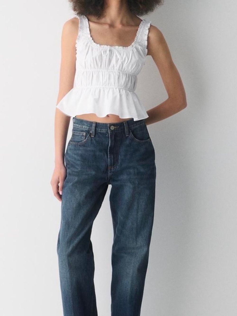 Aritzia Sunday Best Helena Poplin Top